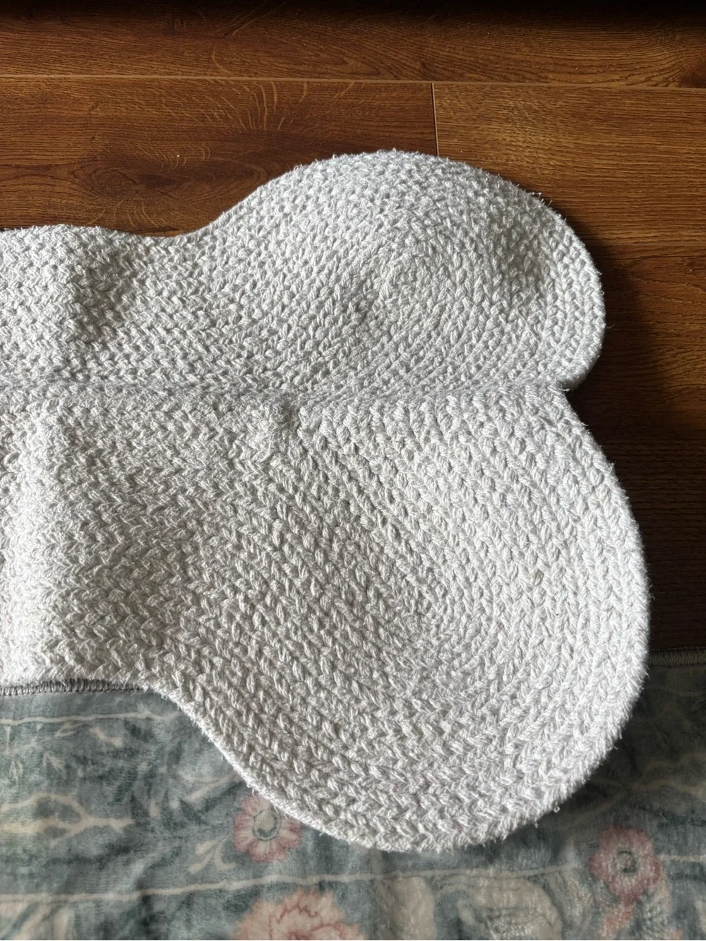 Gray Plaid Bone-Shaped Bath Mat - Home Bath